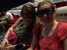 Ready for the movie in our dorky 3d glasses!